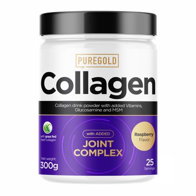 Колаген комплекс для суглобів малина Pure Gold (Collagen Joint Complex) 300 г