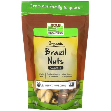 Бразильський горіх сирий Now Foods (Brazil Nuts Real Food) 284 г