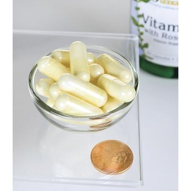 Вітамін C і шипшина, Vitamin C with Rose Hips, Swanson, 1000 мг, 90 капсул