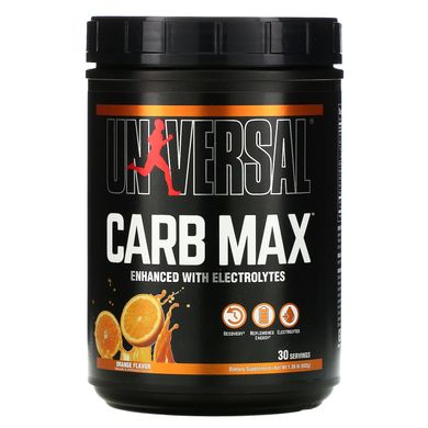 Carb Max, Поповнення глікогену і електролітів, апельсин, Universal Nutrition, 632 г