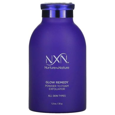 NXN, Nurture by Nature, Glow Remedy, пудра-пінка, що відлущує, 1,2 рідкої унції (35 мл)