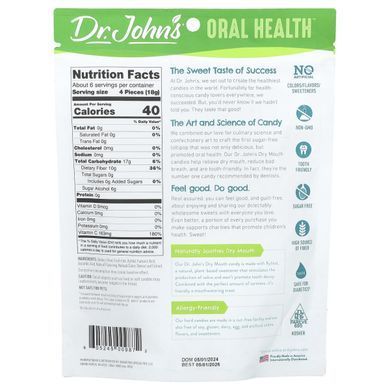 Dr. Johns Healthy Sweets, Oral health, dry mouth drops, + xylitol, orange, sugar-free, 24 candies in individual packaging. 109 g (3.85 oz)