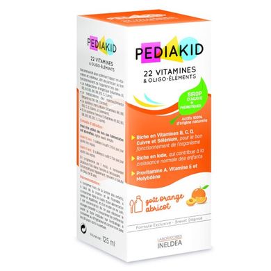 Мультивітаміни для дітей сироп Pediakid (22 Vitamins & Minerals) 125 мл