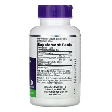 Вітамін C Natrol (Easy-C) 500 мг 120 таблеток