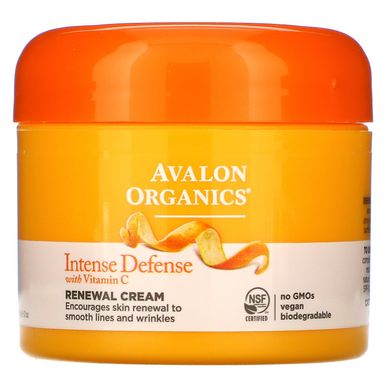 Крем для обличчя вітамін С захист і відновлення Avalon Organics (Renewal Cream) 57 г