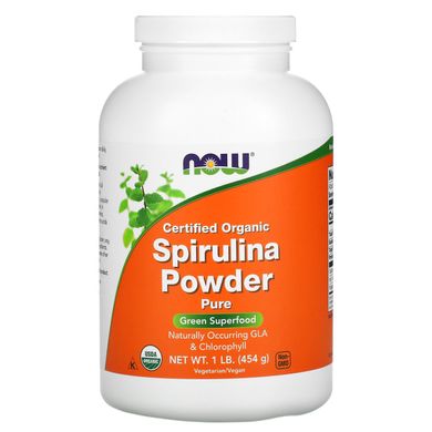 Спіруліна органічна Now Foods (Spirulina Powder) 454 г