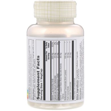 Забуферений вітамін С з біофлавоноїдним концентратом, Vitamin C w/ Bioflavonoid Complex, Solaray, 500 мг, 100 капсул