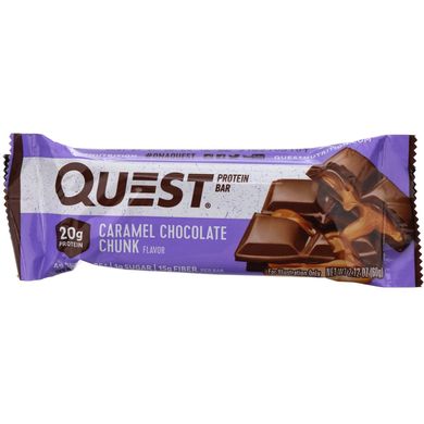 Протеїновий батончик, шоколад з карамеллю, Quest Nutrition, 12 батончиків, 60 г кожен