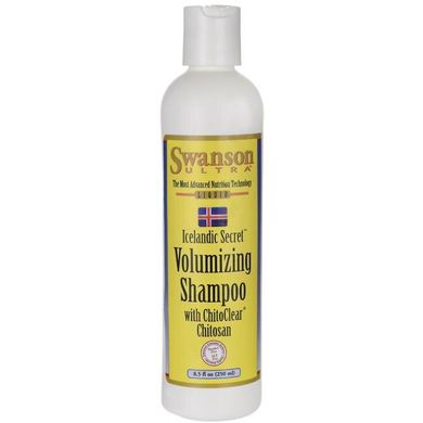Ісландський секретний шампунь для об'єму з ChitoClear, Icelandic Secret Volumizing Shampoo with ChitoClear, Swanson, 468 мл