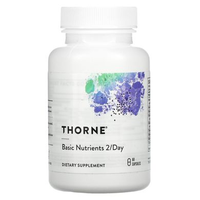 Мультивітаміни без заліза Thorne Research (Basic Nutrients 2/Day) 60 капсул