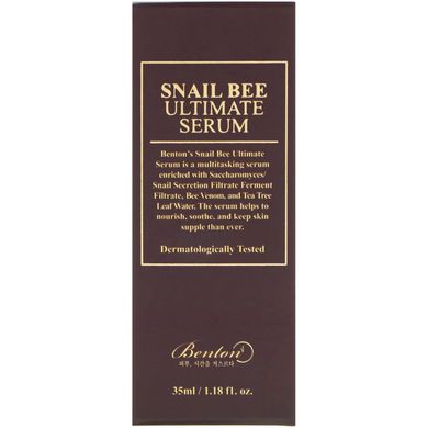 Бджолиний і равликова сироватка, Benton, 1,18 р унц (35 мл)