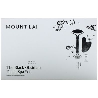 Маунт Лай, спа-набір для обличчя, чорний обсидіан, набір з 2 предметів