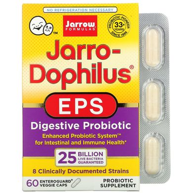 Пробиотик Jarrow Formulas (Jarro-Dophilus EPS) 25 млрд КОЕ 60 капсул купить в Киеве и Украине