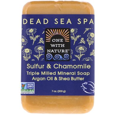 Мінеральне мило з ромашкою One with Nature (Mineral Soap) 200 г