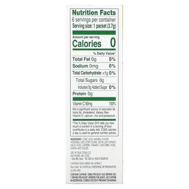True Lemon, Energy, Wild Blackberry and Pomegranate, True Citrus, 6 packets, 0.57 oz (16.2 g).