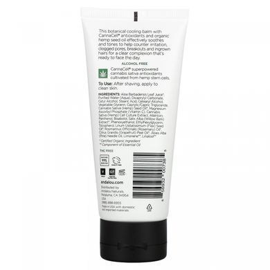 Andalou Naturals, CannaCell, for men, cooling aftershave, 3.1 fluid ounces (92 ml)
