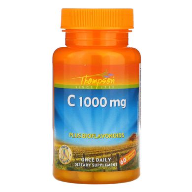 Вітамін C, Thompson, 1000 мг, 60 капсул