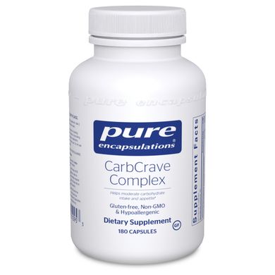 Витамины для поддержания здорового аппетита Pure Encapsulations (CarbCrave Complex) 180 капсул купить в Киеве и Украине