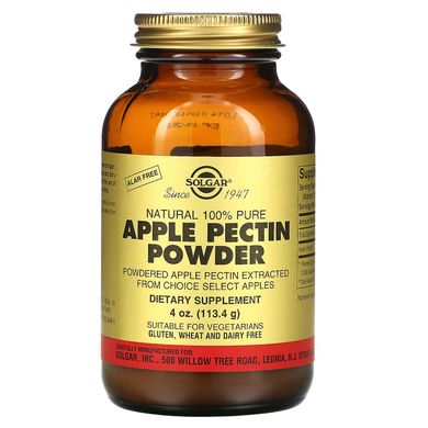 Яблучний пектин в порошку Solgar (Apple Pectin Powder) 113,4 г