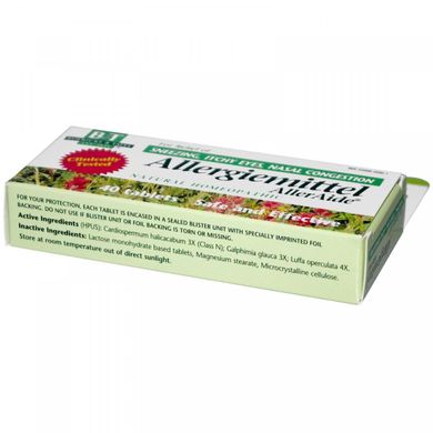 Протиалергічний засіб, Allergiemittel AllerAide, Boericke & Tafel, 40 таблеток