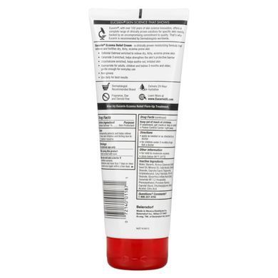 Eczema Relief Body Cream, suitable for skin affected by eczema, fragrance-free, Eucerin, 8.0 oz (226 g)