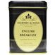 Суміш чорного чаю "Англійський сніданок", Harney, Sons, 4 унції (112 г) фото