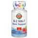 Витамин К-2 в оптимизированной форме МК-7 для костей, малина, K-2 MK-7, Bone Support, Raspberry, KAL, 60 микро-таблеток фото