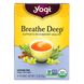 Органический, Breathe Deep без кофеина, Yogi Tea, 16 чайных пакетиков, 1.12 унций (32 г) фото