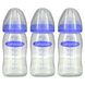 Бутылки с соской Natural Wave, средний поток, Lansinoh, 3 бутылки, по 8 унций (240 мл) каждая фото