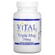 Vital Nutrients, Triple Mag, 250 мг, 90 вегетарианских капсул фото