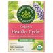 Жіночий трав'яний чай без кофеїну Traditional Medicinals (Organic Healthy Cycle Raspberry Leaf Caffeine Free) 16 пакетиків 24 г фото