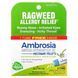 Remedy for allergies, Ambrosia, Allergy Relief, Meltaway Pallets, Boiron, 3 tubes of 80 pellets each.