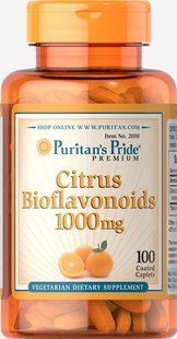 Цитрусови биофлавоноиди Puritan's Pride (Citrus Bioflavonoids) 1000 мг 100 таблеток купить в Киеве и Украине