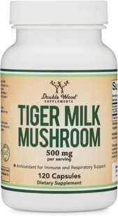 Double Wood Tiger Milk Mushroom (Lignosus Fungi) 500 mg 120 Capsules