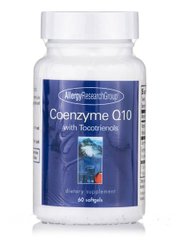Коензим Q10 100 мг з Токотриенол, Coenzyme Q10 100 mg with Tocotrienols, Allergy Research Group, 60 капсул