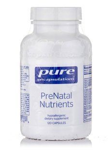 Пренатальные питательные вещества Pure Encapsulations (PreNatal Nutrients) 120 капсул купить в Киеве и Украине