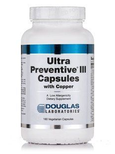 Multivitamins with Copper Douglas Laboratories (Ultra Preventive III with Copper) 180 vegetarian capsules