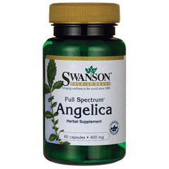 Повний спектр Анжеліки Рут, Full Spectrum Angelica Root, Swanson, 400 мг, 60 капсул