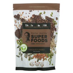 3 порошку протеїну насіння, шоколад, Super Foods, 3 Seed Protein Powder, Chocolate, Dr. Murray's, 453.5 г