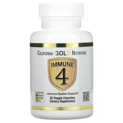 Витамины для укрепления иммунитета California Gold Nutrition (Immune 4 Immune System Support) 60 растительных капсул купить в Киеве и Украине