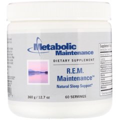 REM Обслуговування, Природна підтримка сну, Metabolic Maintenance, 360 г