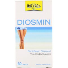 Діосмін, підтримка здоров'я вен, Natural Balance, 60 таблеток