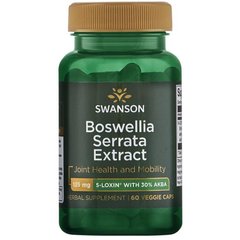 5-Локсін екстракт босвелія серрата, 5-LOXIN Boswellia Serrata Extract, Swanson, 125 мг, 60 капсул