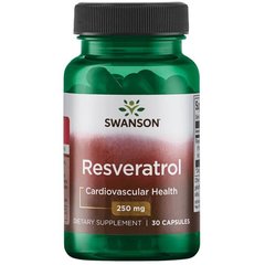 Ресвератрол Swanson (Resveratrol) 250 мг 30 капсул купить в Киеве и Украине