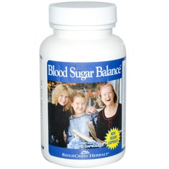 Комплекс для нормализации сахара в крови, Blood Sugar Balance, RidgeCrest Herbals, 120 гелевых капсул купить в Киеве и Украине