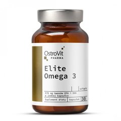 Елітна омега 3, PHARMA ELITE OMEGA 3, OstroVit, 30 капсул