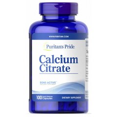 Кальций цитрат Puritan's Pride (Calcium Citrate) 250 мг 100 капсул купить в Киеве и Украине