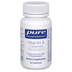 Витамин А + каротиноиды Pure Encapsulations (Vitamin A+ Carotenoids) 90 капсул купить в Киеве и Украине