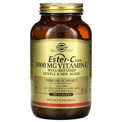 Естер-С вітамін C Solgar (Ester-C Plus) 1000 мг 180 таблеток