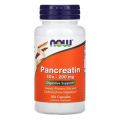 Панкреатин Now Foods (Pancreatin 10X) 200 мг 100 капсул купить в Киеве и Украине